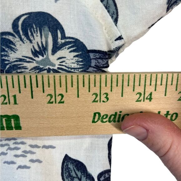 Vtg 90s Bugle Boy Hawaiian raime cotton blend Short Sleeve Button down aloha L - Picture 8 of 15